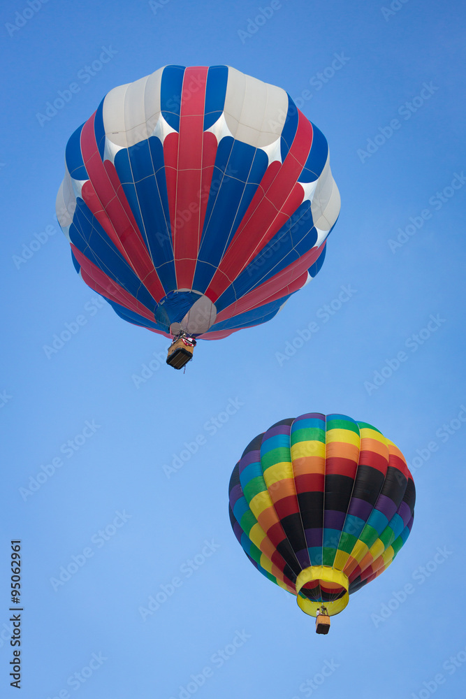 Fototapeta premium Hot Air Balloon on Summer Day
