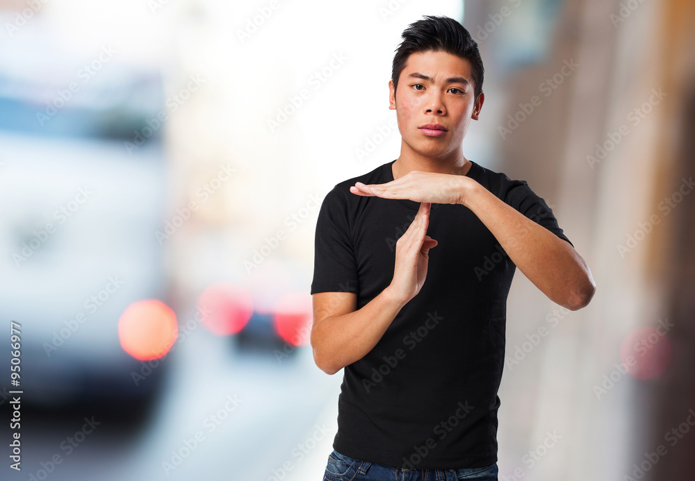 chinese man asking for a break chinese man asking for a break