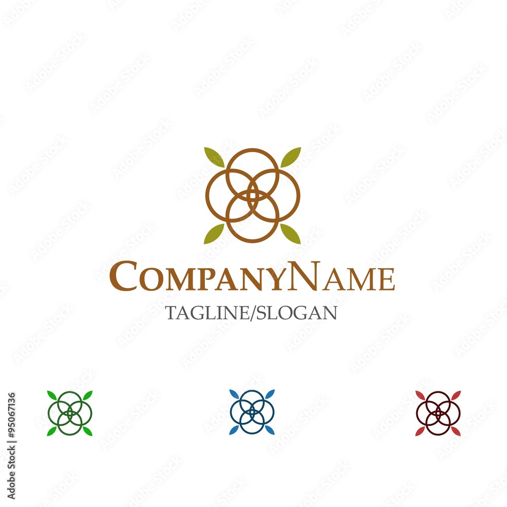 Floral Seed logo icon vector Floral Seed logo icon vector