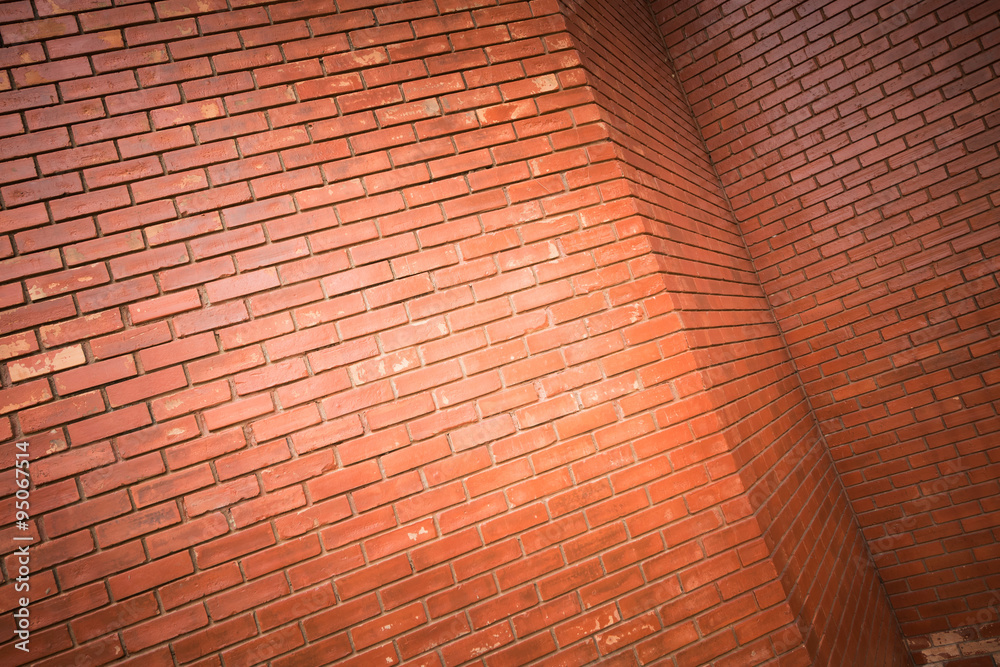 Fototapeta premium brick wall texture background material of industry building
