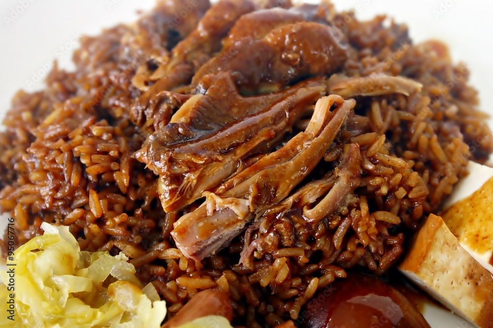 Chinese Duck Rice, Singapore Hawker Centre food Chinese Duck Rice, Singapore Hawker Centre food