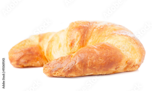 a croissant isolated on white background