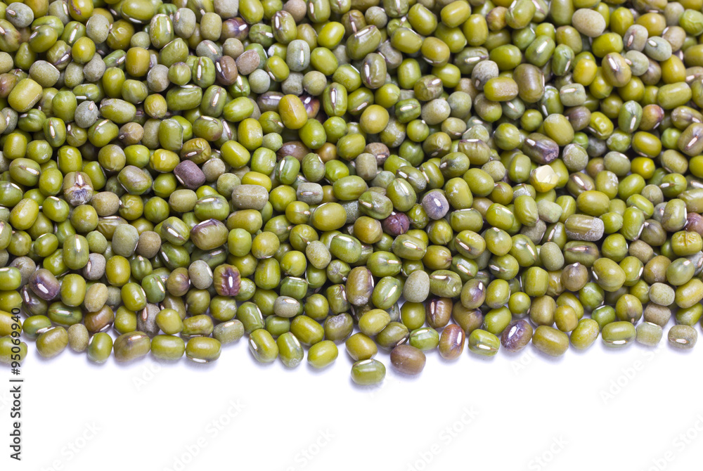 Green mung beans border.
