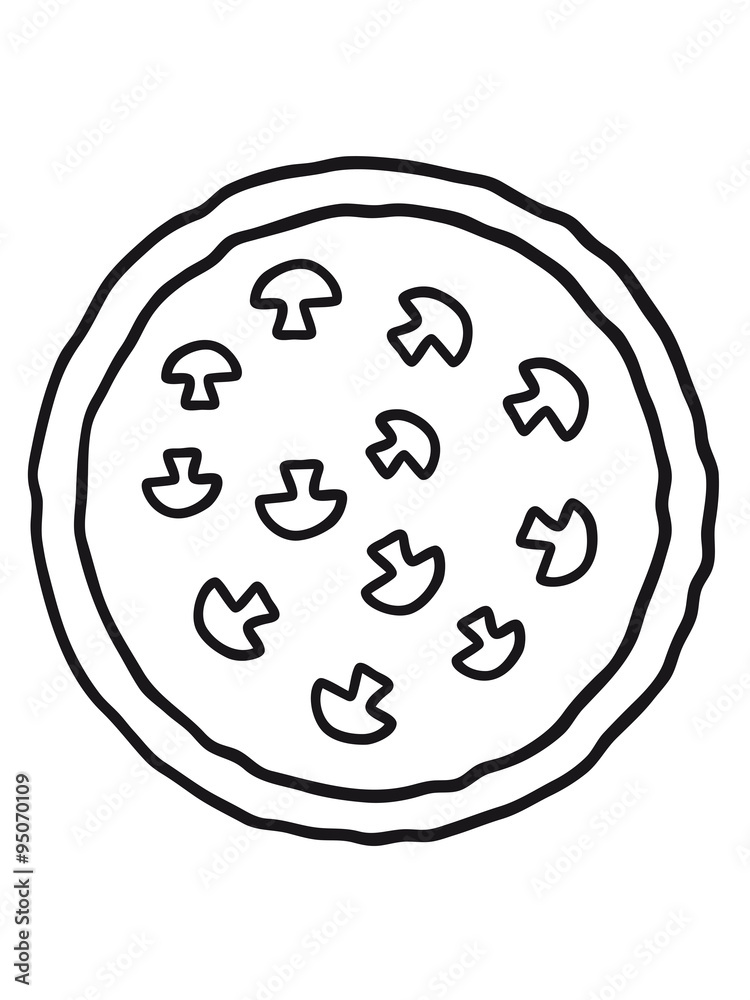 funghi champignon mushrooms cheese pizza round funghi champignon mushrooms cheese pizza round