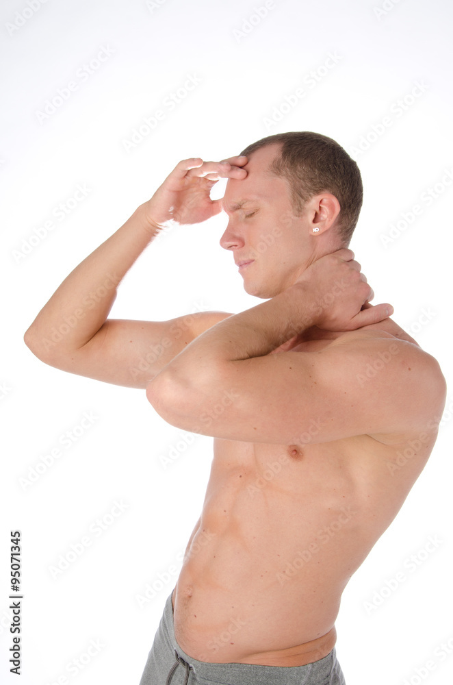 Fototapeta premium neck hurts