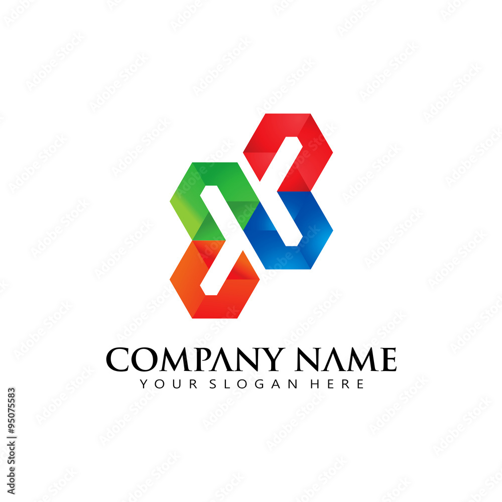 Modern Line Box Pixel Logo Icon Modern Line Box Pixel Logo Icon