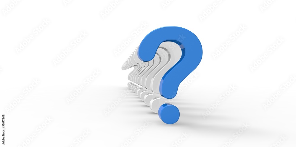 blue question marks isolated on white background blue question marks isolated on white background