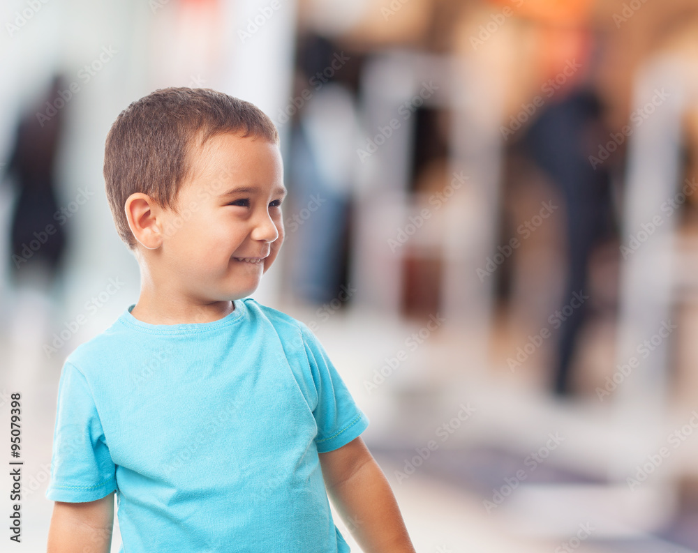 portrait of a little boy with happy gesture portrait of a little boy with happy gesture