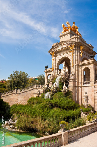 Fountain at Parc de la Ciutadella, Barcelona. © slowcentury