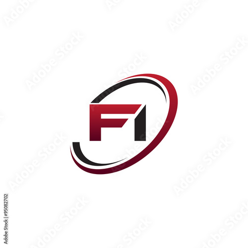 Free Download Modern Initial Logo Circle FI - GFXLoad
