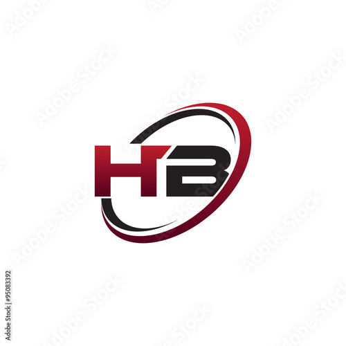 Modern Initial Logo Circle HB