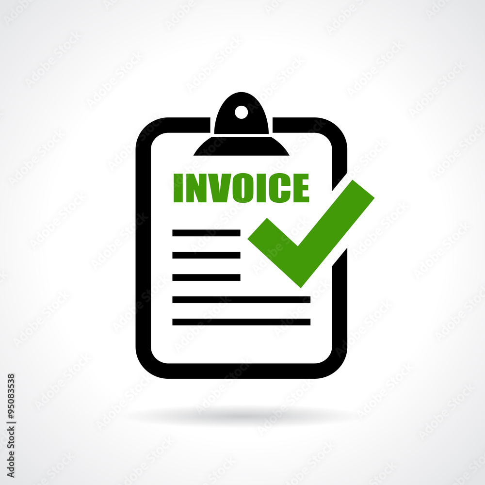 Invoice Icon Stock Vector Adobe Stock