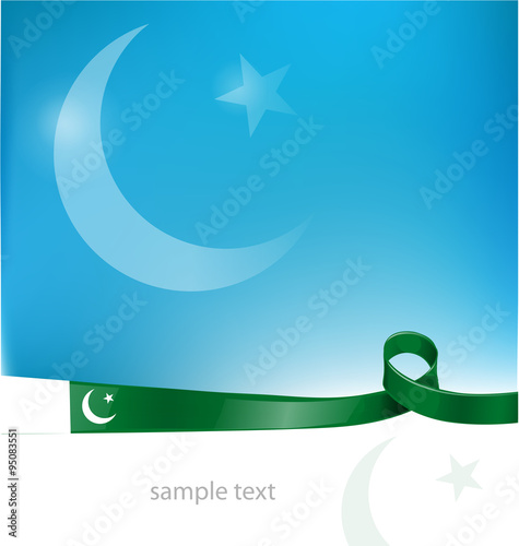 pakistan flag on background