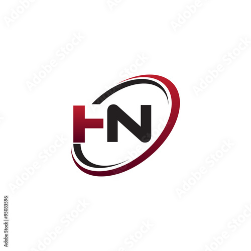 Free Download Modern Initial Logo Circle HN - GFXLoad
