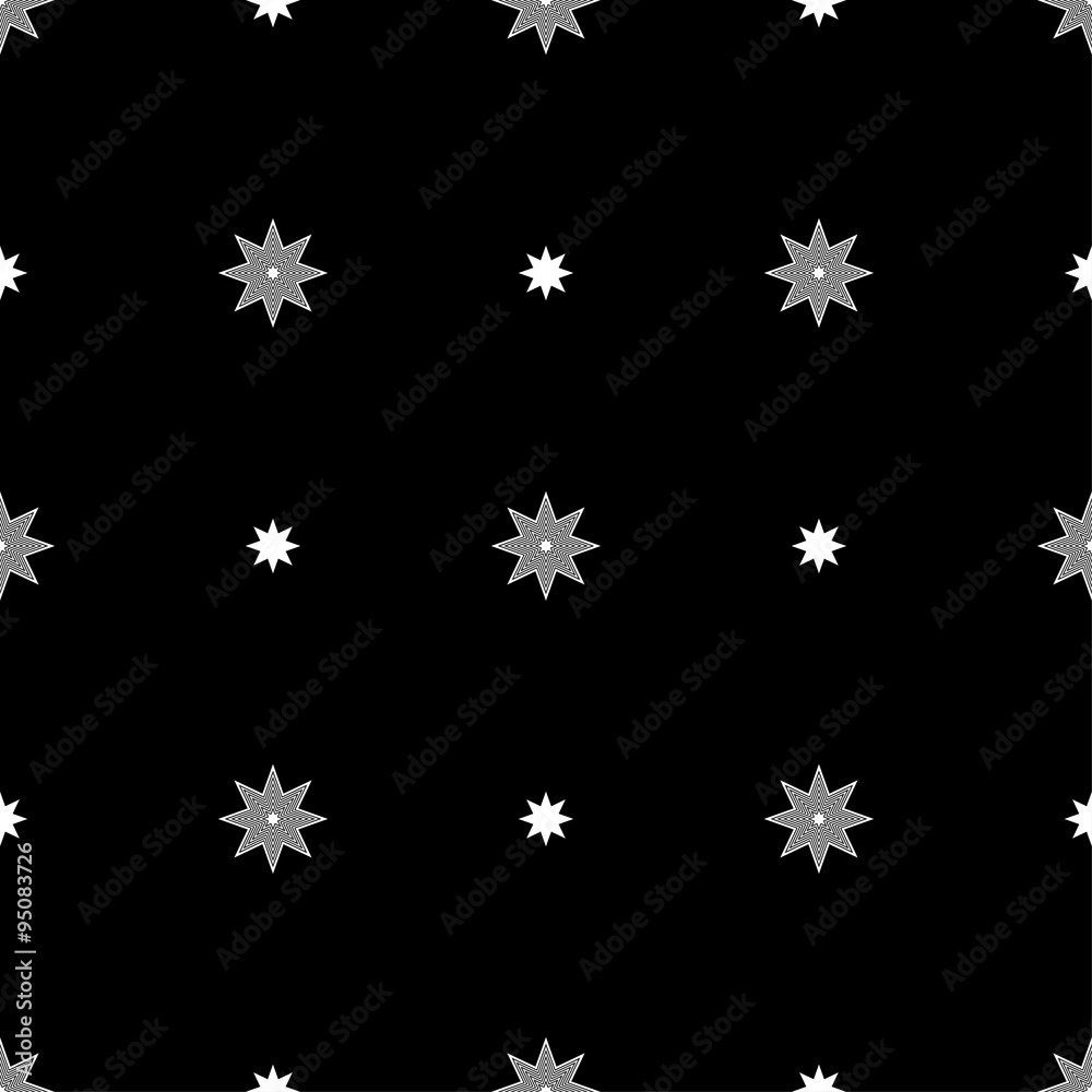 Seamless vector background with decorative stars Seamless vector background with decorative stars