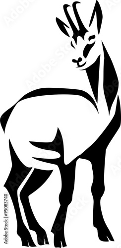 chamois - stylized illustration
