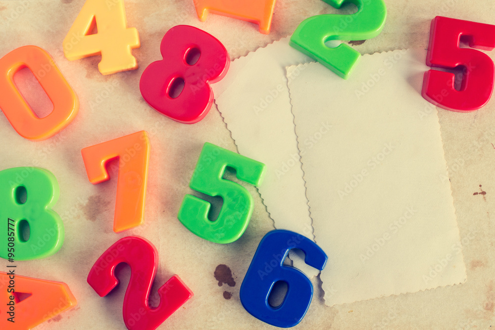 Colorful numbers with empty cards Colorful numbers with empty cards