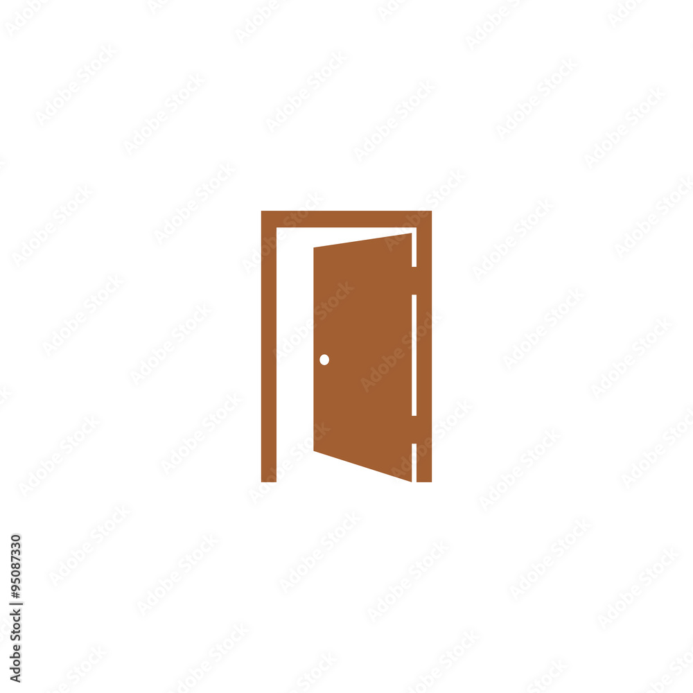 Icon open door. Icon open door.