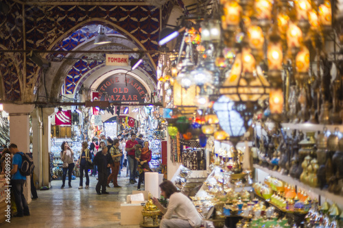 Grand Bazaar (Kapali Carsi), a covered market in Istanbul, Turkey photo