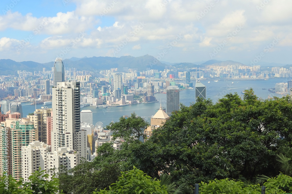 Fototapeta premium Hong Kong. Day view from the peak.