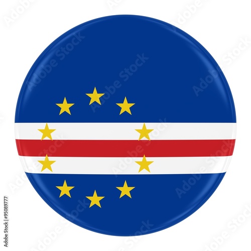 Free Download Cabo Verdean Flag Badge - Flag of Cape Verde Button Isolated on White - GFXLoad