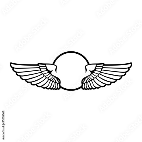 Circular Wings Badge