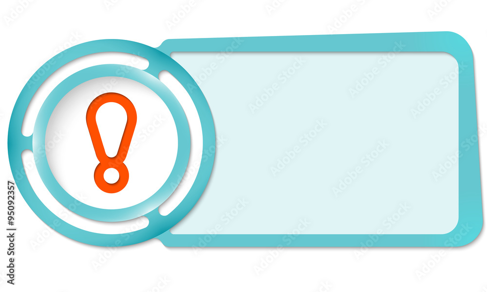 Abstract frame for your text and exclamation mark Abstract frame for your text and exclamation mark
