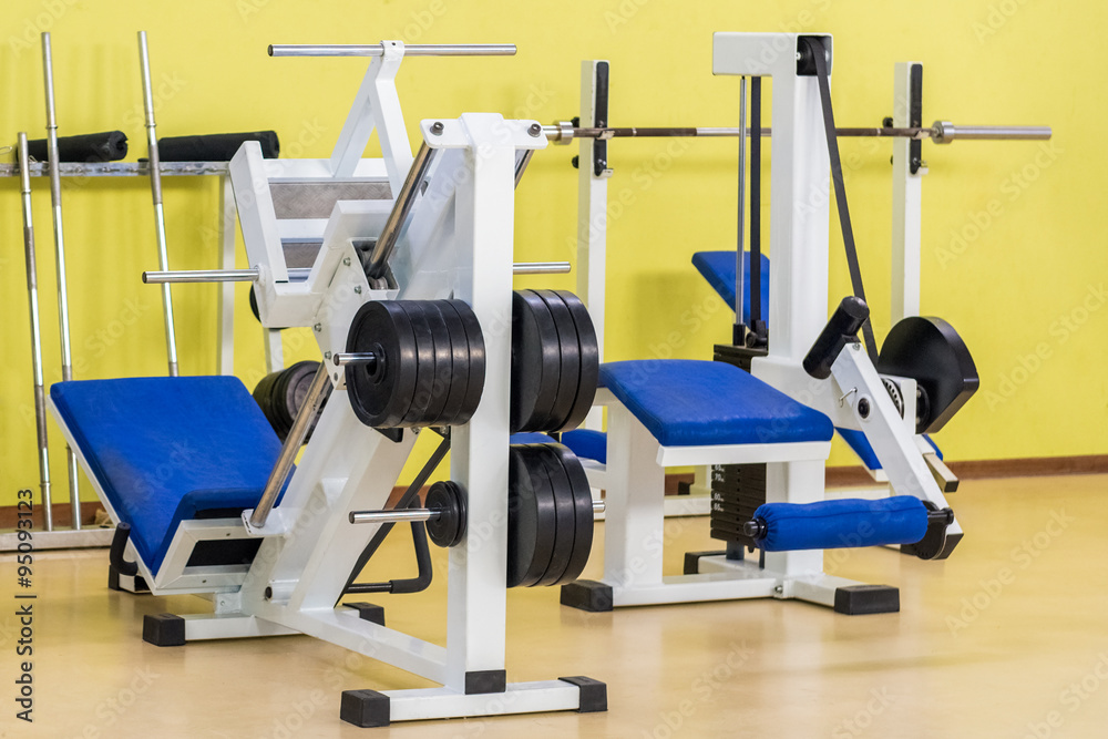 Fototapeta premium trainers for sports and fitness in the gym