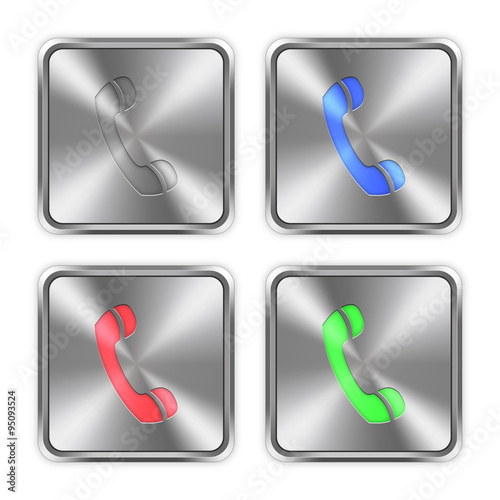 Color call steel buttons
