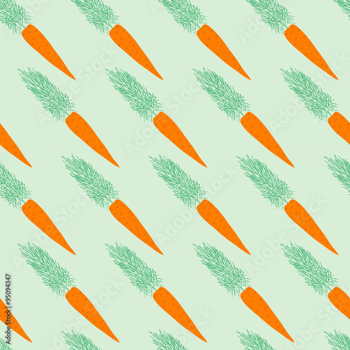 Seamless carrot pattern