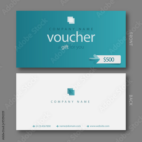 Modern Gift Voucher Template.