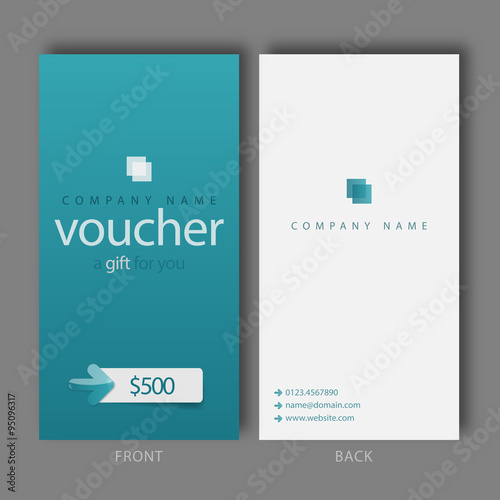 Modern Gift Voucher Template.