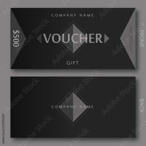 Modern Gift Voucher Template.