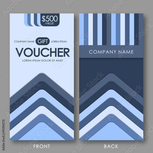 Modern Gift Voucher Template.