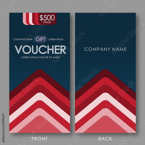 Modern Gift Voucher Template.
