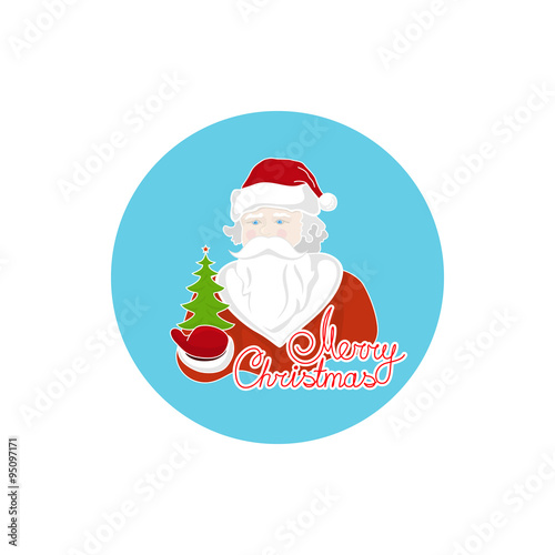 Colorful Icon Santa Claus