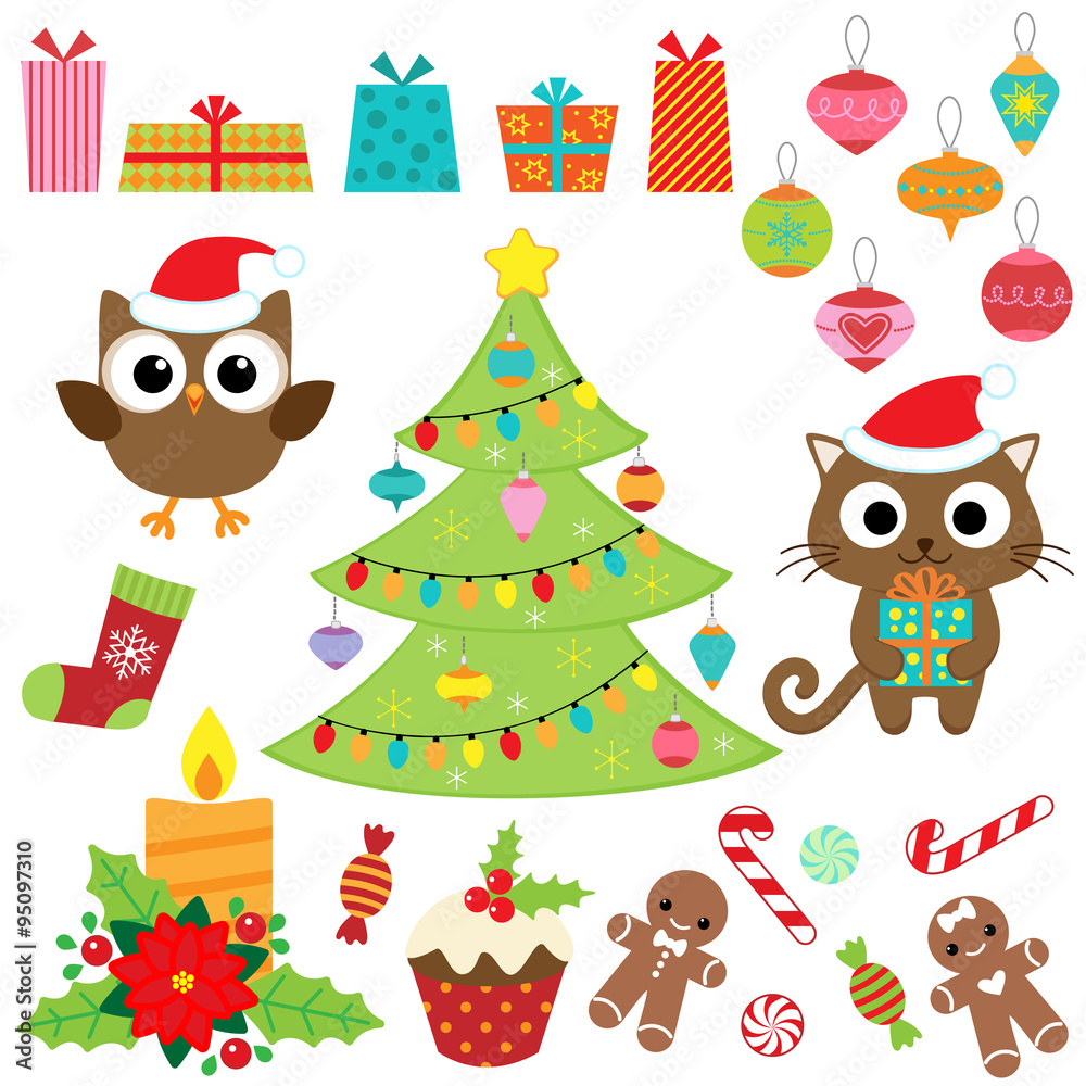Christmas vector set Christmas vector set