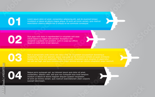 infographic colorful template flat vector