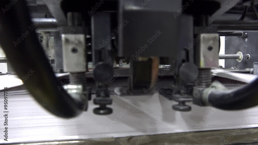 Print sheets are loaded in commercial offset Print sheets are loaded in commercial offset