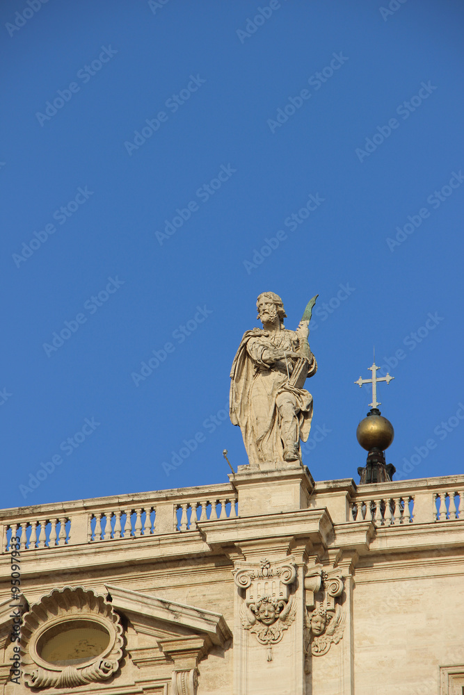 Obraz premium Rome,Italy,Basilica di San Pietro,fragment.