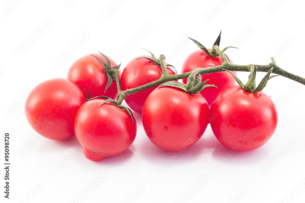 Cherry tomatoes isolated on white Cherry tomatoes isolated on white