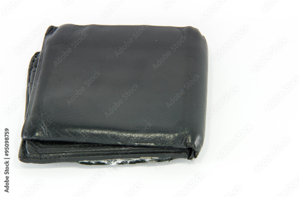Poor money, No money in wallet isolated on white background Poor money, No money in wallet isolated on white background