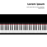 black and white piano template