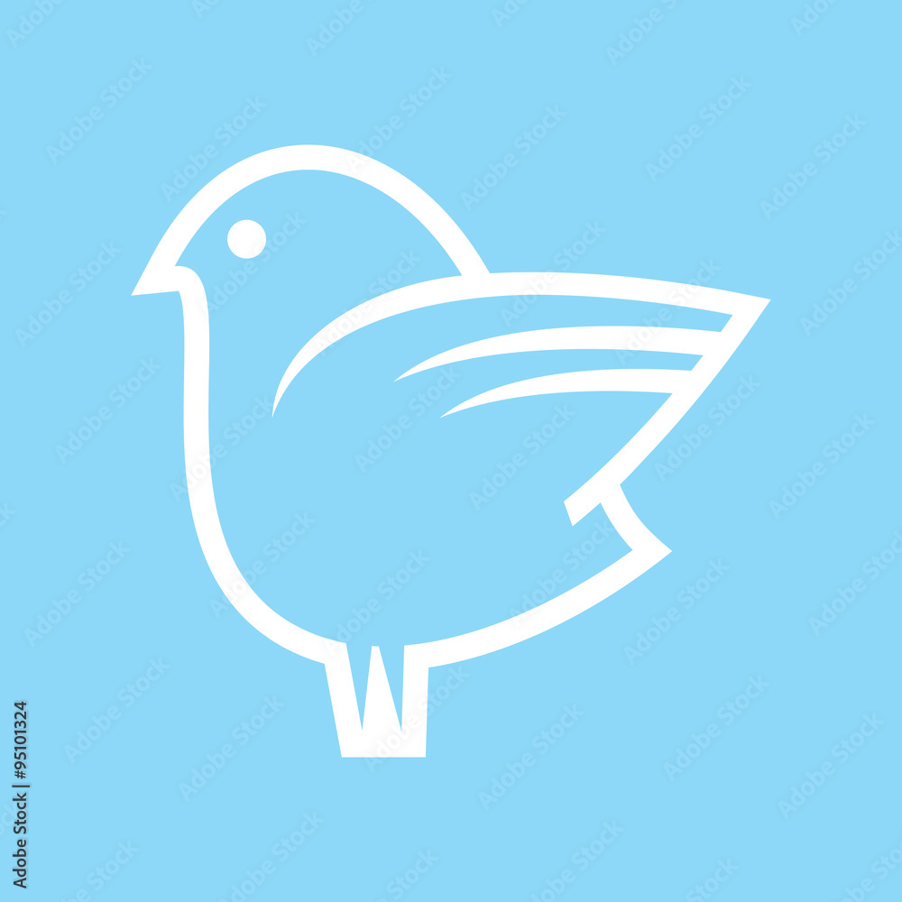 Naklejka premium bird