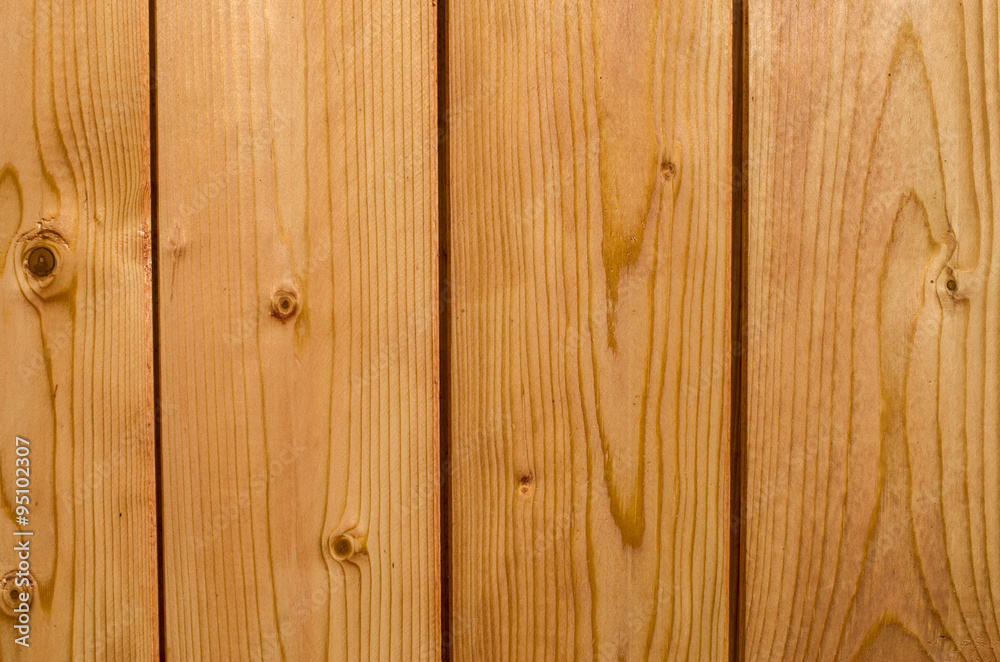 New wooden wall closeup