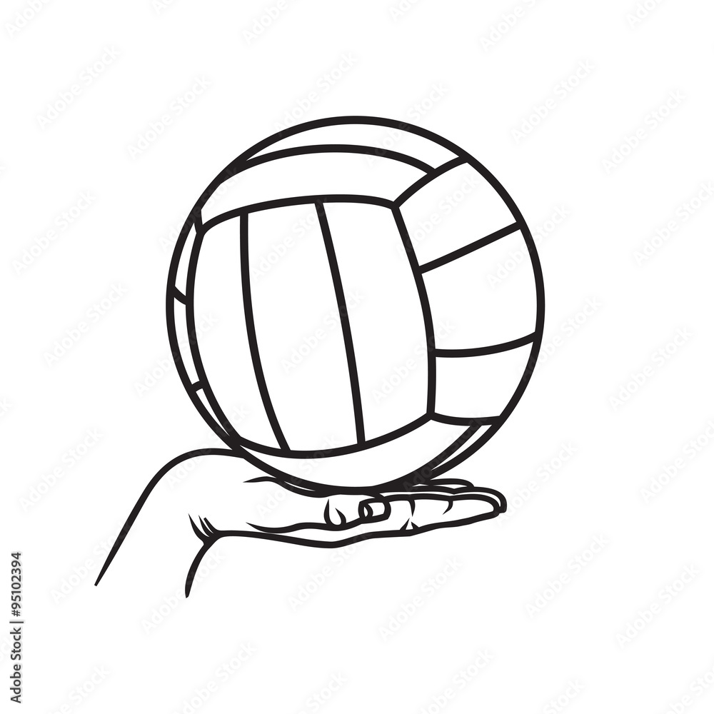 Volleyball ball vector illustration Volleyball ball vector illustration
