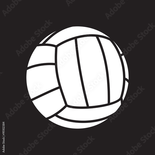 Volleyball ball vector illustration