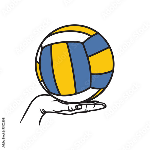Volleyball ball vector illustration
