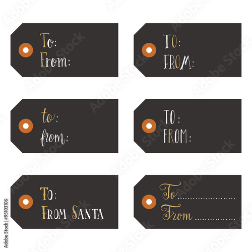 Vintage Christmas gift tags