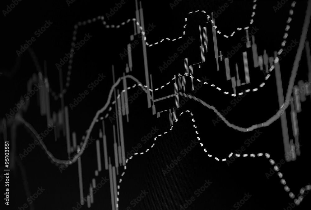 Fototapeta premium Business background. Market Analyze.Bar graphs, diagrams, financial figures. Forex.